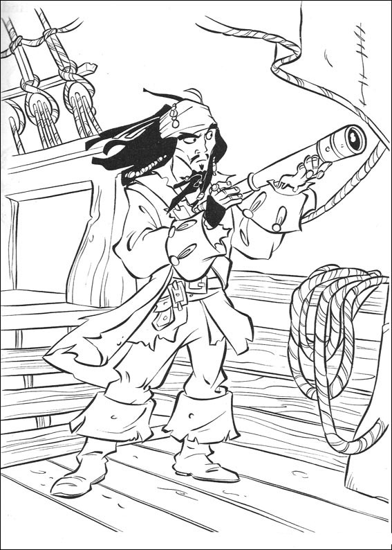 Dessin à colorier: Pirate (Personnages) #105324 - Coloriages à Imprimer Gratuits