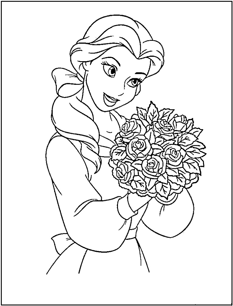 Dessin à colorier: Princesse (Personnages) #85184 - Coloriages à Imprimer Gratuits