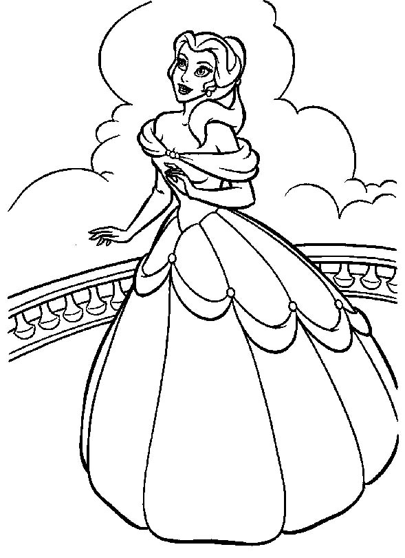 Dessin à colorier: Princesse (Personnages) #85187 - Coloriages à Imprimer Gratuits