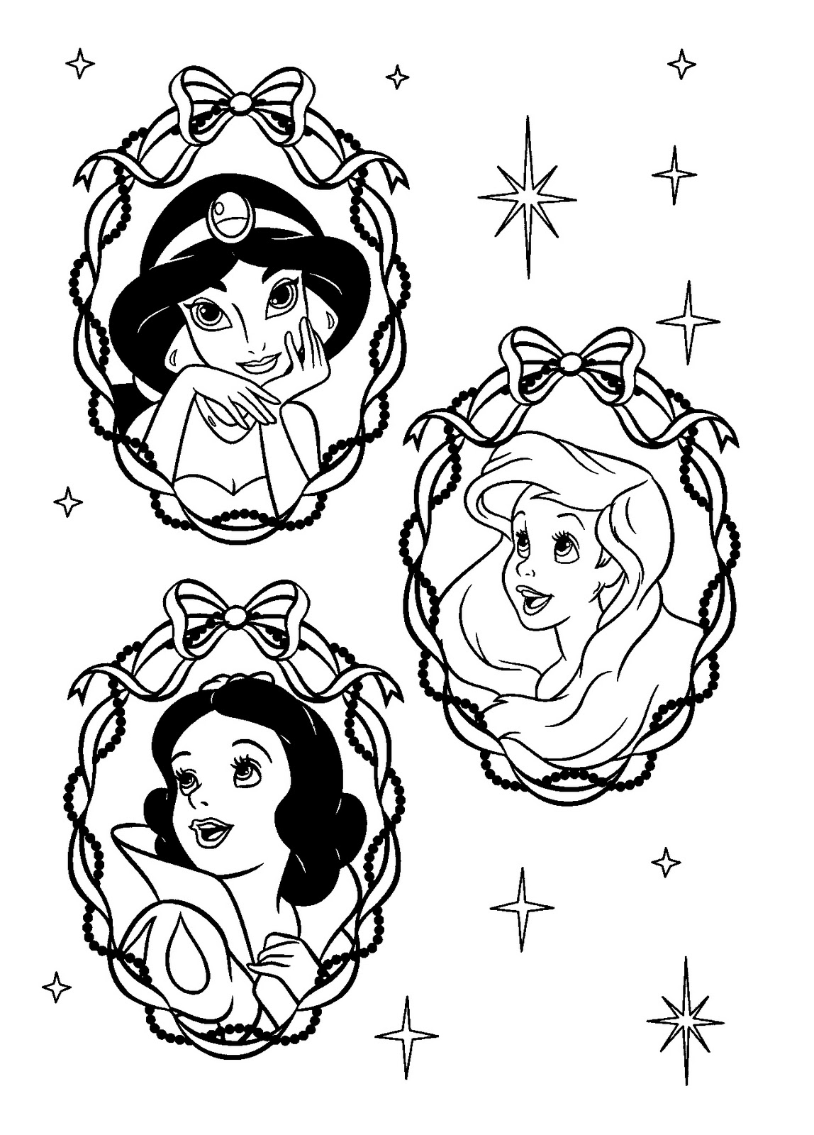 Dessin à colorier: Princesse (Personnages) #85198 - Coloriages à Imprimer Gratuits