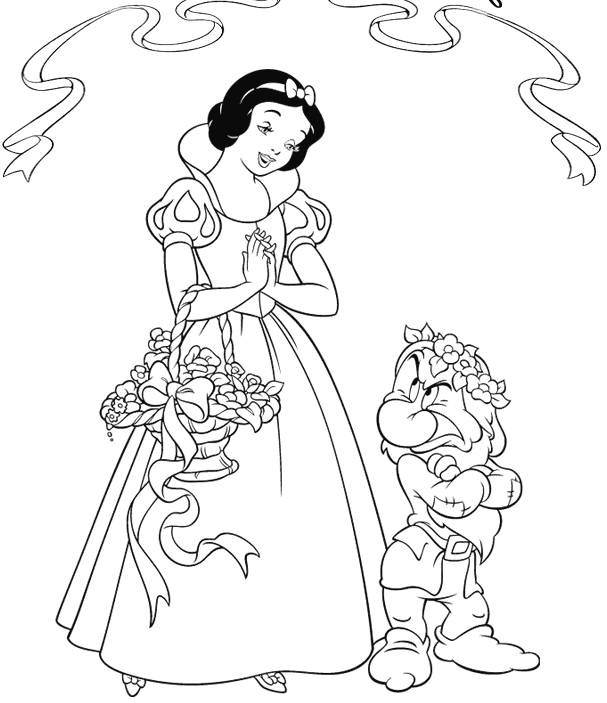 Dessin à colorier: Princesse (Personnages) #85226 - Coloriages à Imprimer Gratuits