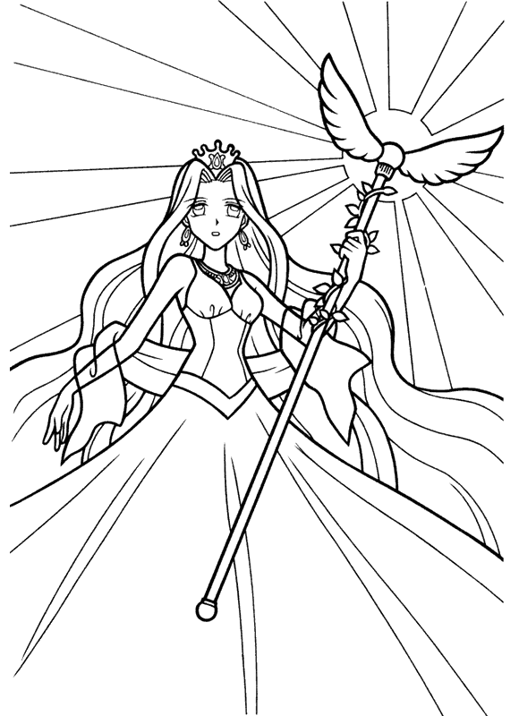 Dessin à colorier: Princesse (Personnages) #85237 - Coloriages à Imprimer Gratuits