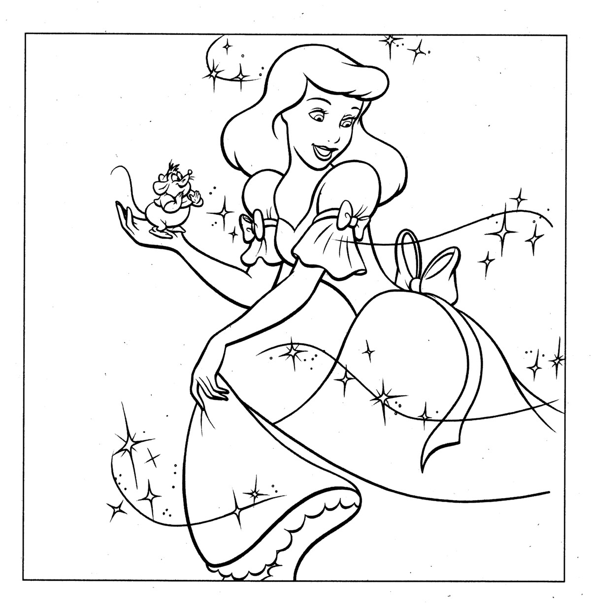 Dessin à colorier: Princesse (Personnages) #85246 - Coloriages à Imprimer Gratuits