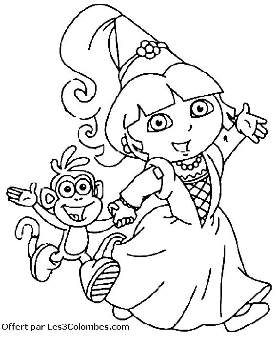 Dessin à colorier: Princesse (Personnages) #85255 - Coloriages à Imprimer Gratuits