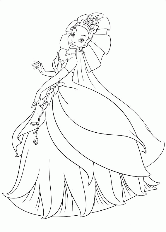 Dessin à colorier: Princesse (Personnages) #85256 - Coloriages à Imprimer Gratuits