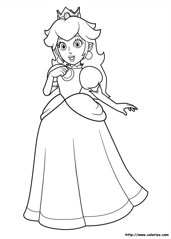 Dessin à colorier: Princesse (Personnages) #85262 - Coloriages à Imprimer Gratuits