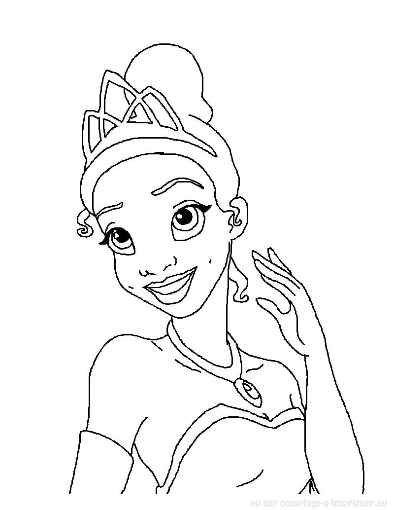 Dessin à colorier: Princesse (Personnages) #85266 - Coloriages à Imprimer Gratuits