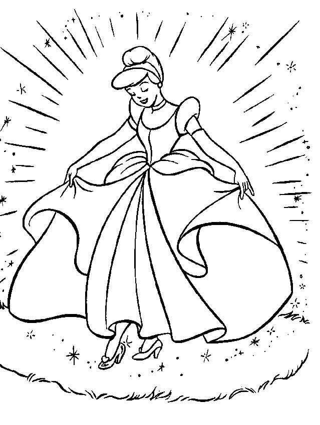 Dessin à colorier: Princesse (Personnages) #85298 - Coloriages à Imprimer Gratuits