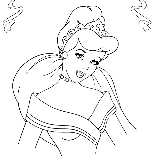 Dessin à colorier: Princesse (Personnages) #85299 - Coloriages à Imprimer Gratuits