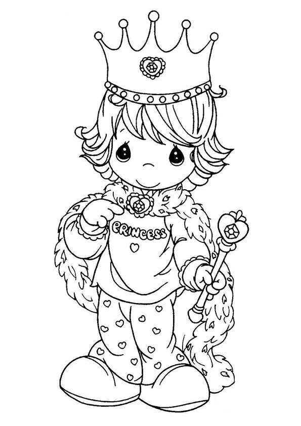 Dessin à colorier: Princesse (Personnages) #85303 - Coloriages à Imprimer Gratuits