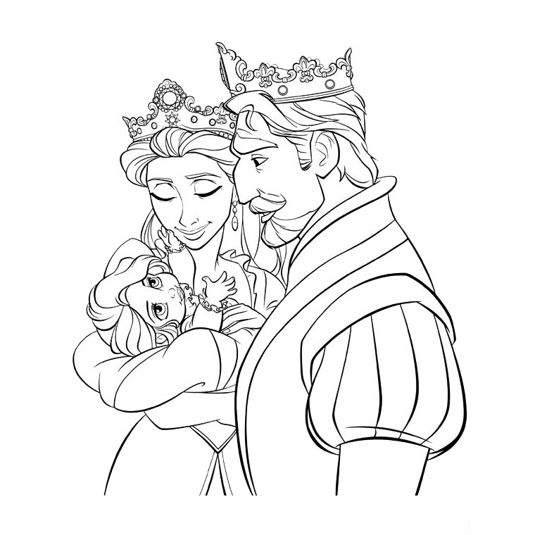 Dessin à colorier: Princesse (Personnages) #85308 - Coloriages à Imprimer Gratuits