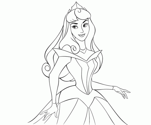 Dessin à colorier: Princesse (Personnages) #85319 - Coloriages à Imprimer Gratuits