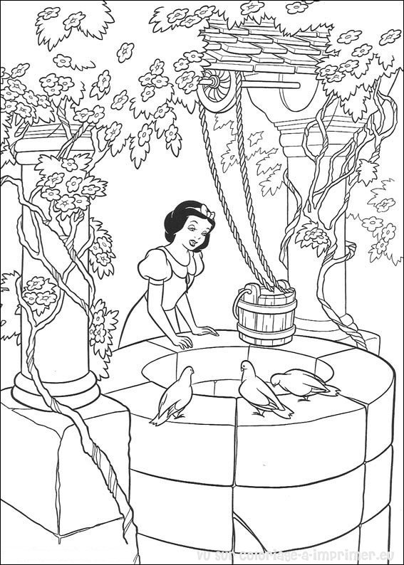 Dessin à colorier: Princesse (Personnages) #85336 - Coloriages à Imprimer Gratuits