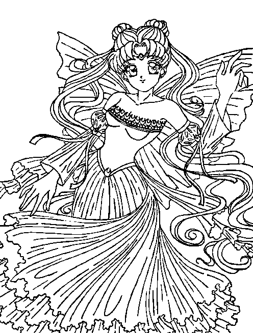 Dessin à colorier: Princesse (Personnages) #85337 - Coloriages à Imprimer Gratuits