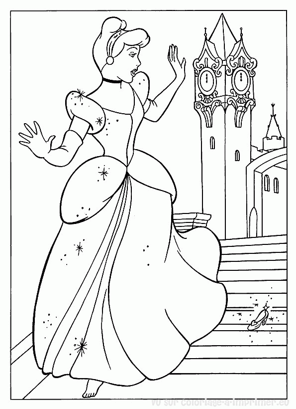 Dessin à colorier: Princesse (Personnages) #85340 - Coloriages à Imprimer Gratuits