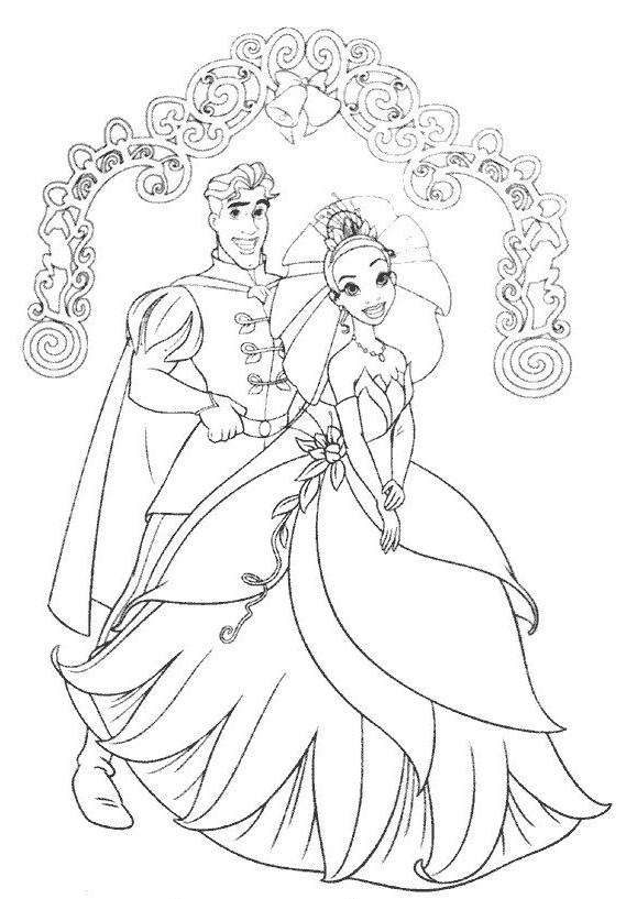 Dessin à colorier: Princesse (Personnages) #85361 - Coloriages à Imprimer Gratuits