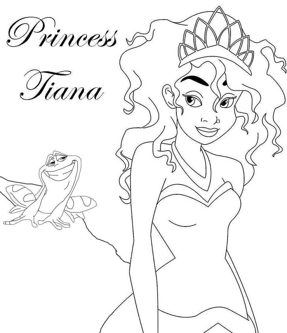 Dessin à colorier: Princesse (Personnages) #85365 - Coloriages à Imprimer Gratuits