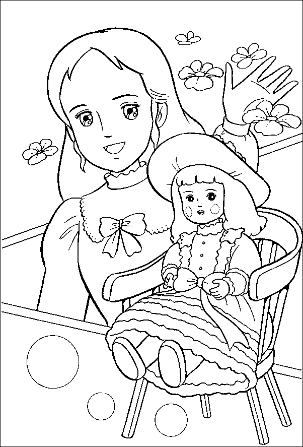 Dessin à colorier: Princesse (Personnages) #85376 - Coloriages à Imprimer Gratuits