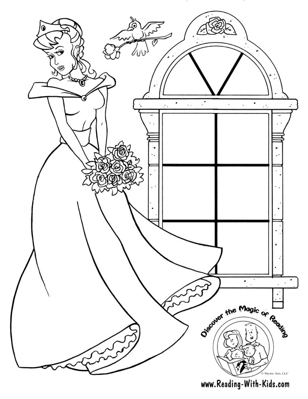 Dessin à colorier: Princesse (Personnages) #85400 - Coloriages à Imprimer Gratuits