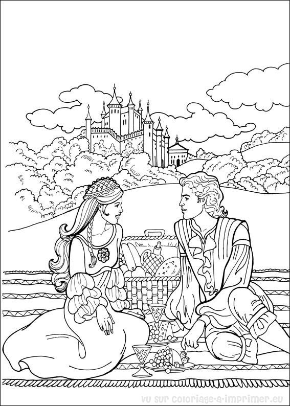 Dessin à colorier: Princesse (Personnages) #85403 - Coloriages à Imprimer Gratuits