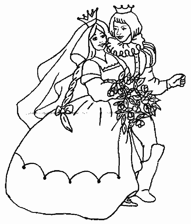 Dessin à colorier: Princesse (Personnages) #85424 - Coloriages à Imprimer Gratuits