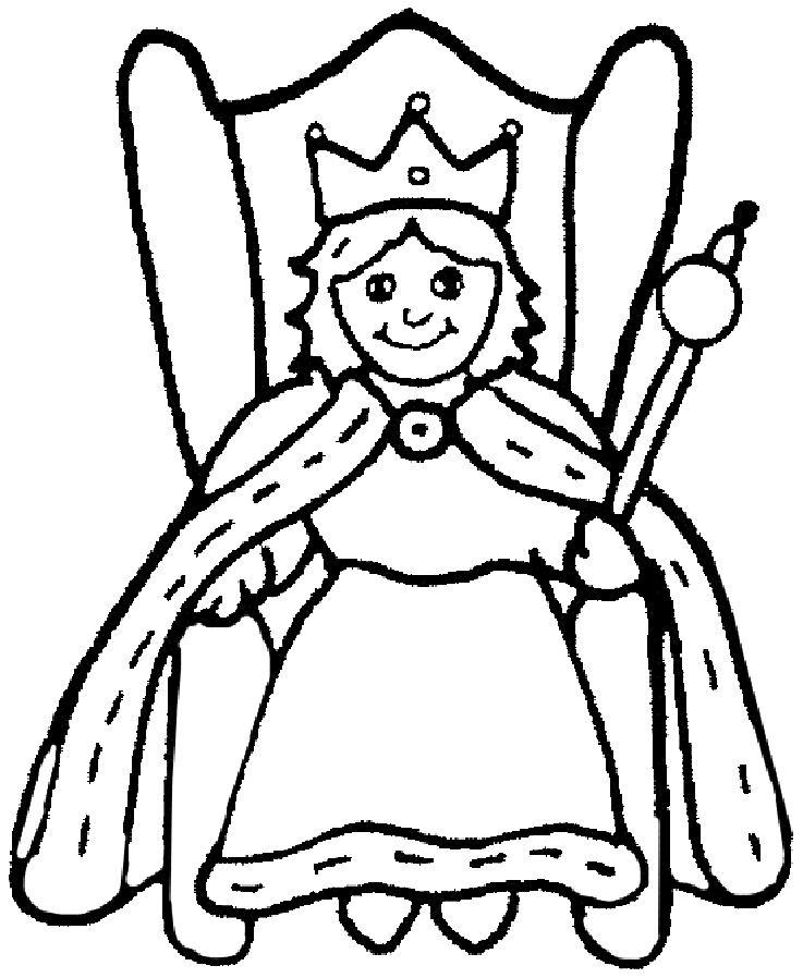 Dessin à colorier: Princesse (Personnages) #85437 - Coloriages à Imprimer Gratuits