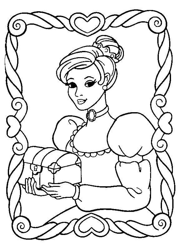 Dessin à colorier: Princesse (Personnages) #85482 - Coloriages à Imprimer Gratuits