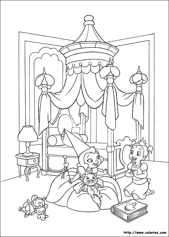 Dessin à colorier: Princesse (Personnages) #85524 - Coloriages à Imprimer Gratuits