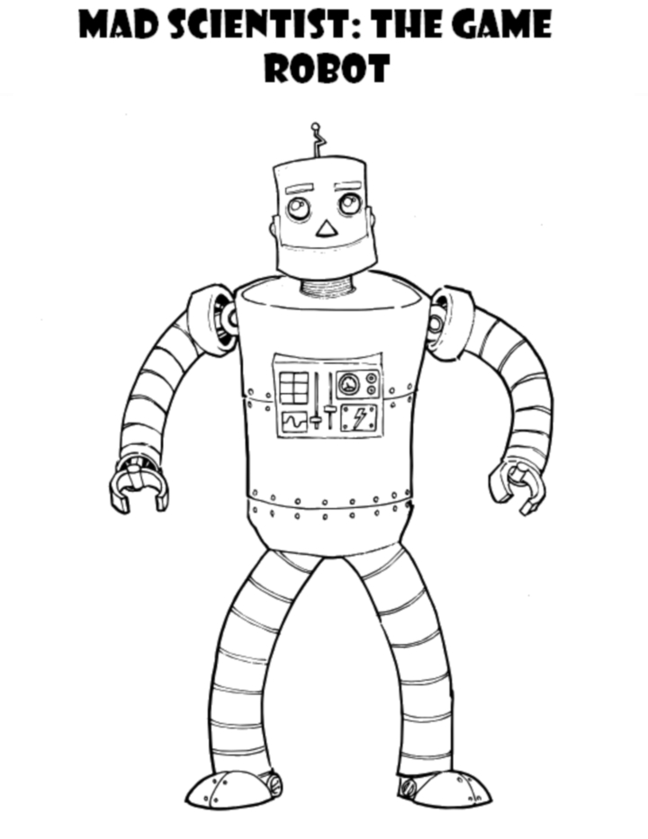 Dessin à colorier: Robot (Personnages) #106566 - Coloriages à Imprimer Gratuits