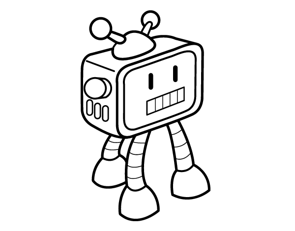 Dessin à colorier: Robot (Personnages) #106580 - Coloriages à Imprimer Gratuits