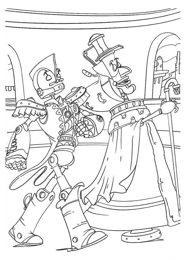 Dessin à colorier: Robot (Personnages) #106588 - Coloriages à Imprimer Gratuits