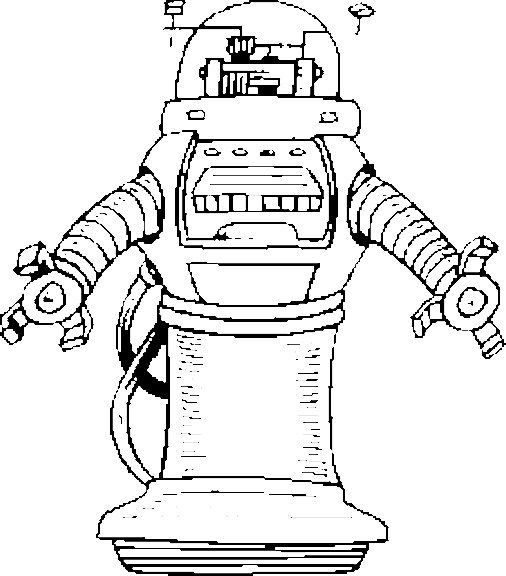 Dessin à colorier: Robot (Personnages) #106595 - Coloriages à Imprimer Gratuits