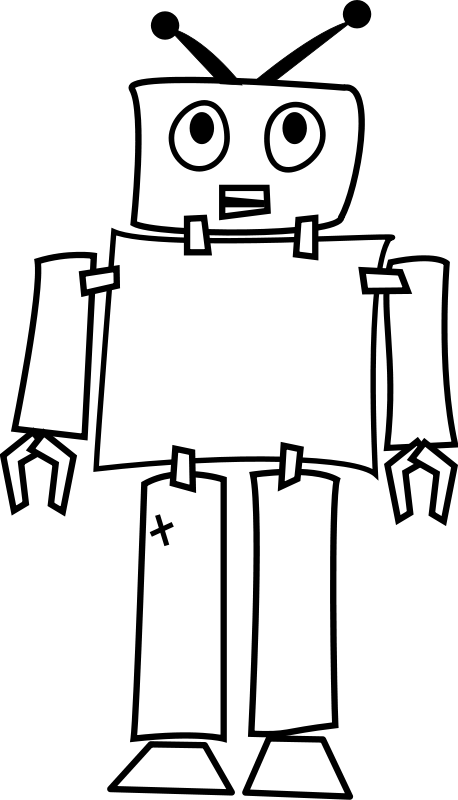 Dessin à colorier: Robot (Personnages) #106598 - Coloriages à Imprimer Gratuits