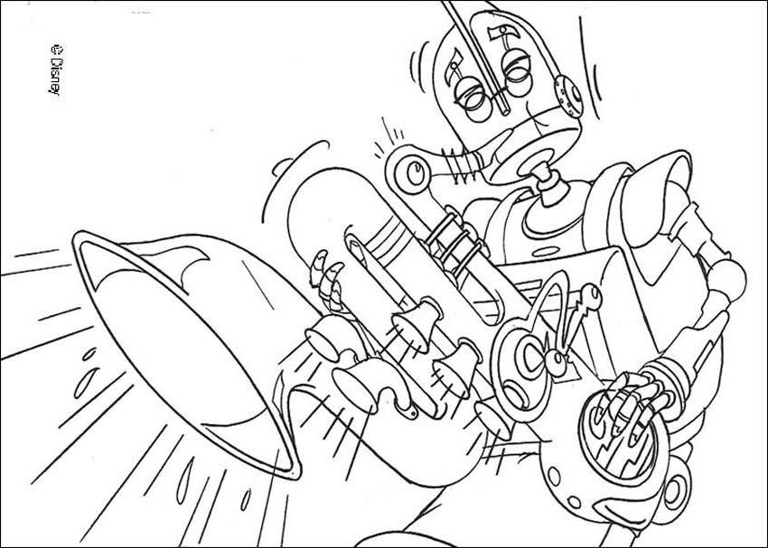 Dessin à colorier: Robot (Personnages) #106600 - Coloriages à Imprimer Gratuits