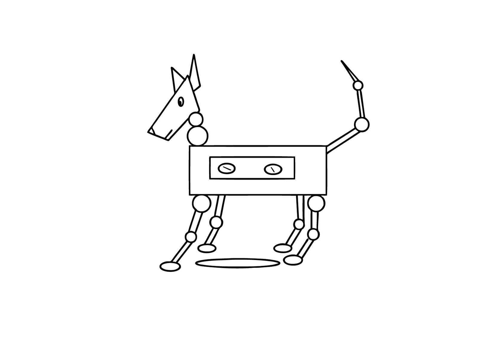 Dessin à colorier: Robot (Personnages) #106601 - Coloriages à Imprimer Gratuits