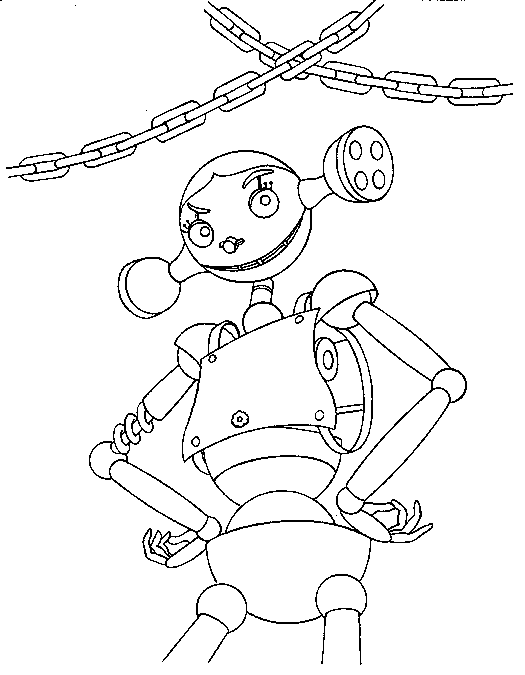 Dessin à colorier: Robot (Personnages) #106605 - Coloriages à Imprimer Gratuits