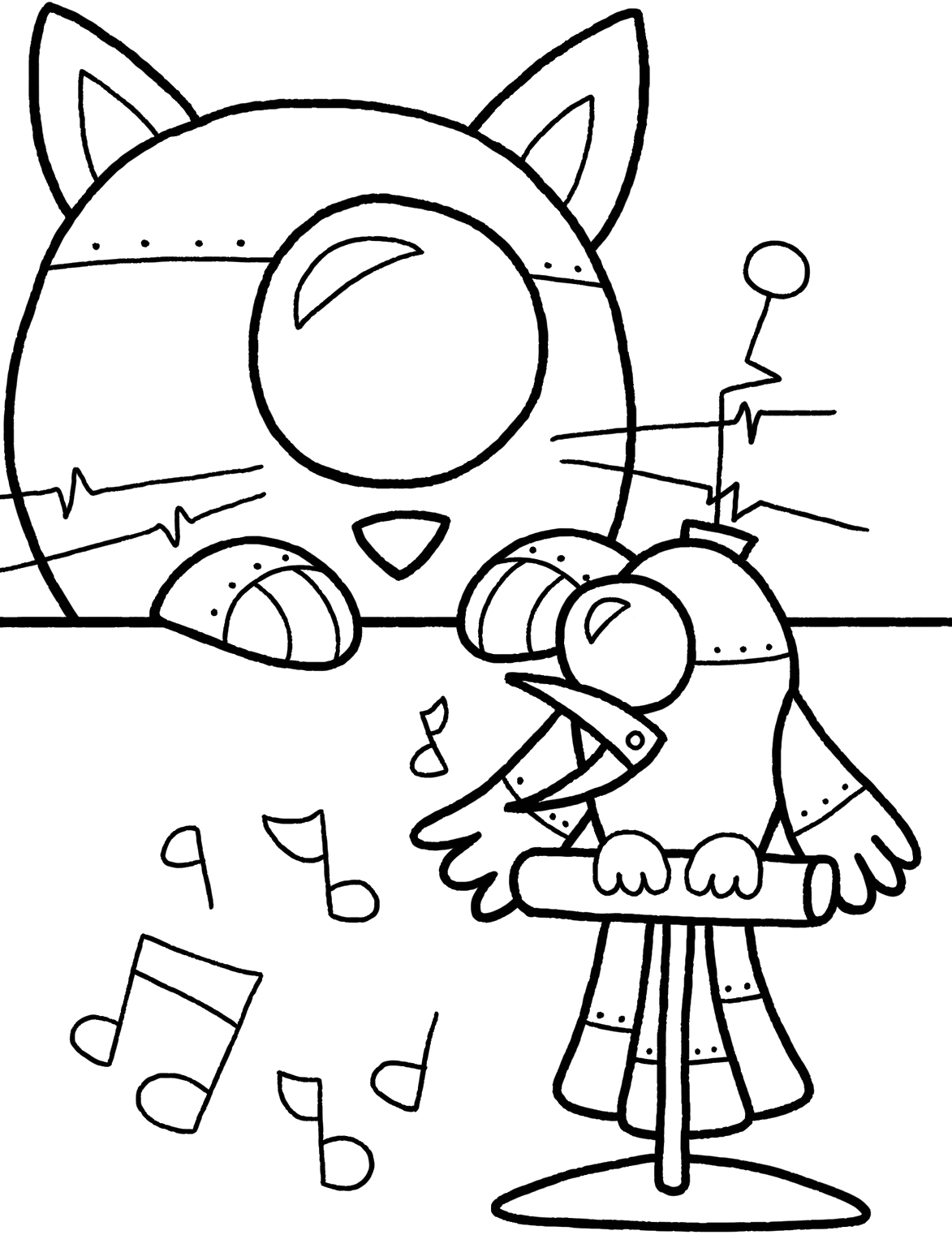 Dessin à colorier: Robot (Personnages) #106607 - Coloriages à Imprimer Gratuits