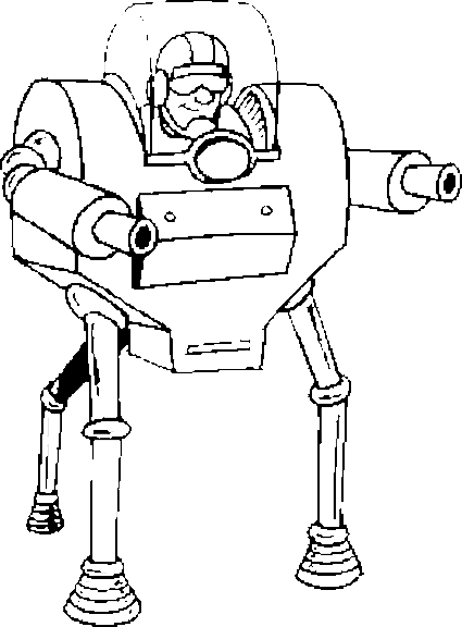 Dessin à colorier: Robot (Personnages) #106613 - Coloriages à Imprimer Gratuits