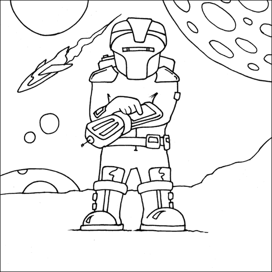 Dessin à colorier: Robot (Personnages) #106614 - Coloriages à Imprimer Gratuits