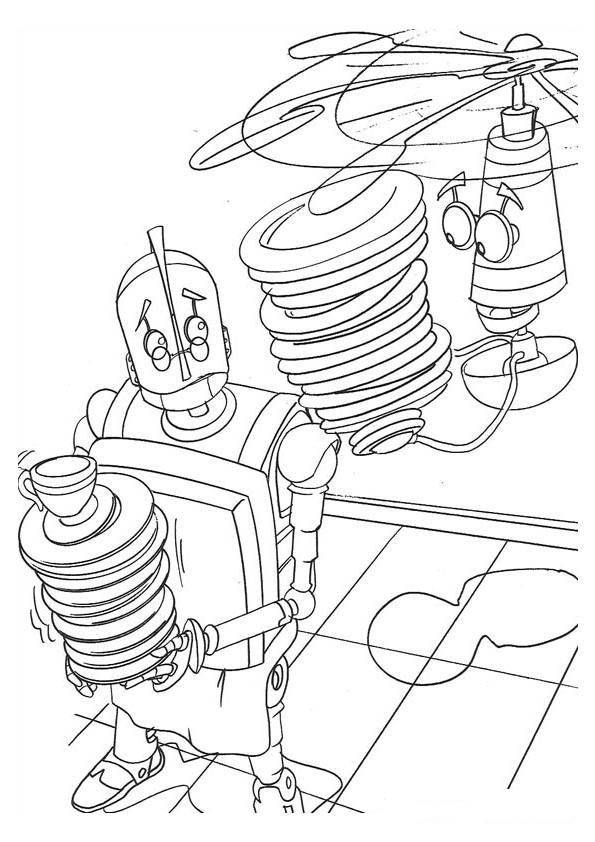 Dessin à colorier: Robot (Personnages) #106628 - Coloriages à Imprimer Gratuits