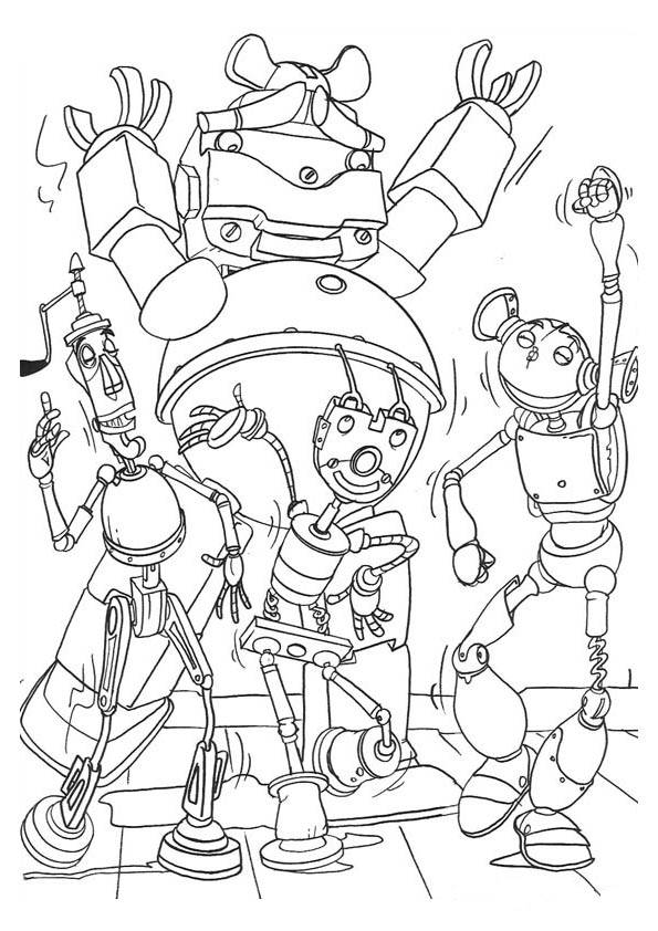 Dessin à colorier: Robot (Personnages) #106631 - Coloriages à Imprimer Gratuits