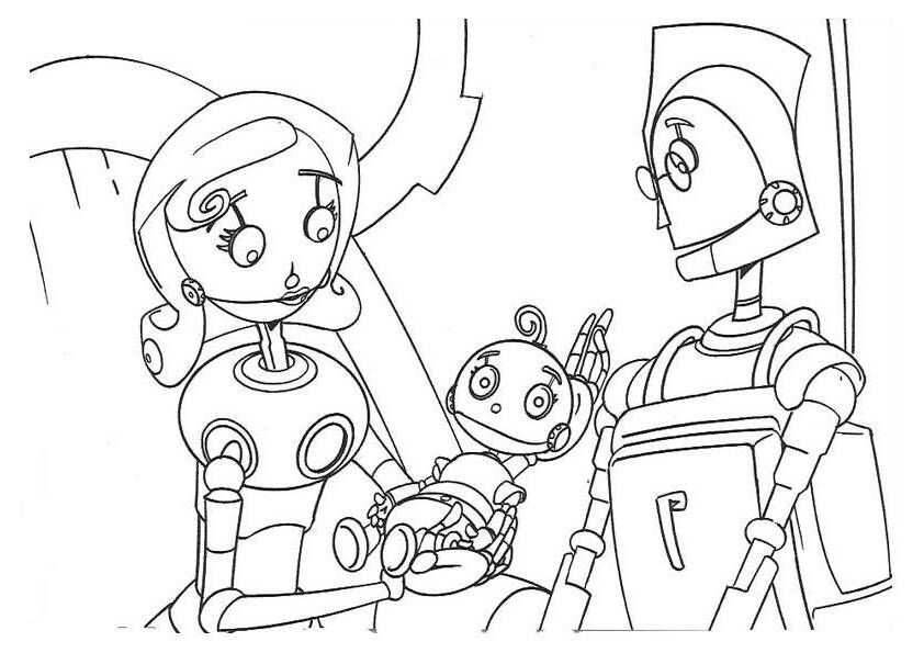 Dessin à colorier: Robot (Personnages) #106636 - Coloriages à Imprimer Gratuits