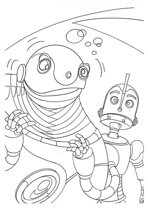 Dessin à colorier: Robot (Personnages) #106638 - Coloriages à Imprimer Gratuits