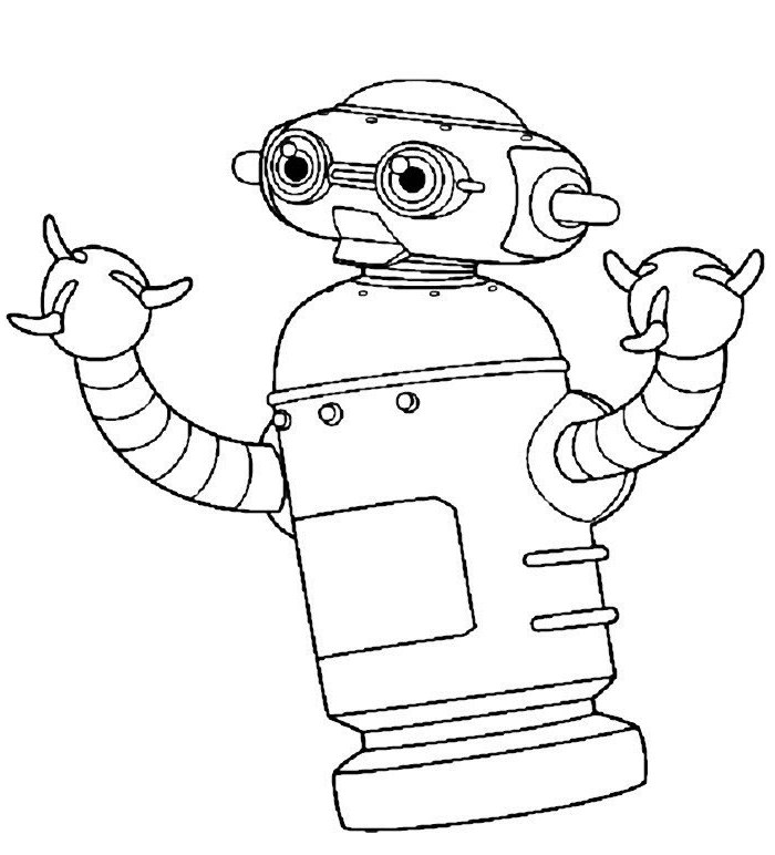 Dessin à colorier: Robot (Personnages) #106640 - Coloriages à Imprimer Gratuits