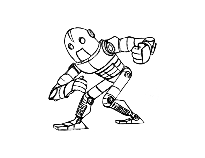 Dessin à colorier: Robot (Personnages) #106645 - Coloriages à Imprimer Gratuits