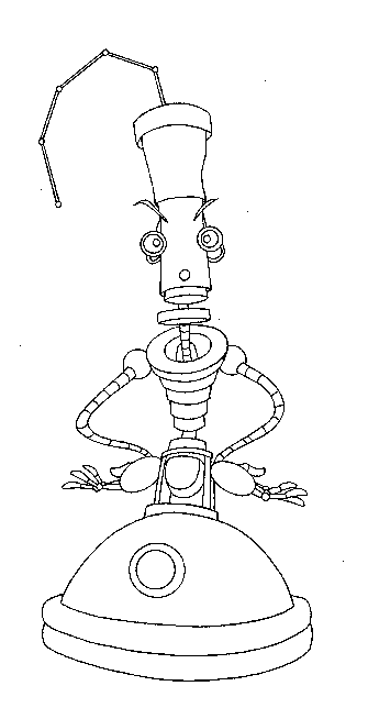 Dessin à colorier: Robot (Personnages) #106653 - Coloriages à Imprimer Gratuits