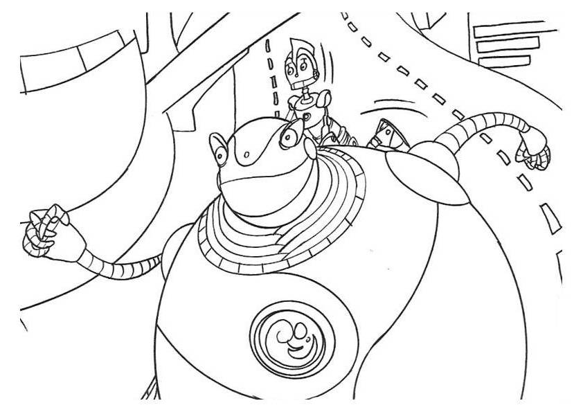 Dessin à colorier: Robot (Personnages) #106662 - Coloriages à Imprimer Gratuits