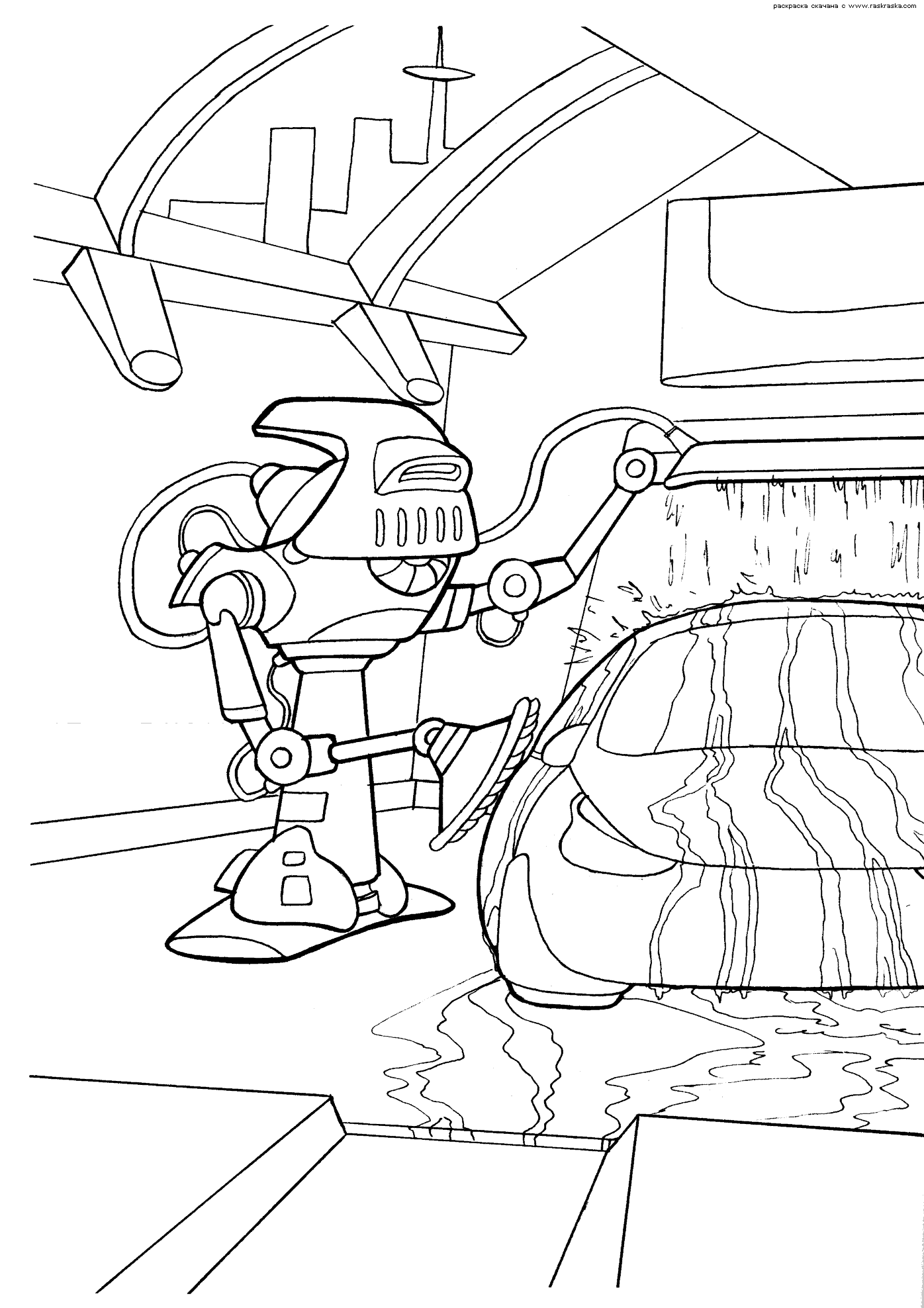 Dessin à colorier: Robot (Personnages) #106670 - Coloriages à Imprimer Gratuits