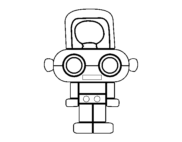 Dessin à colorier: Robot (Personnages) #106714 - Coloriages à Imprimer Gratuits