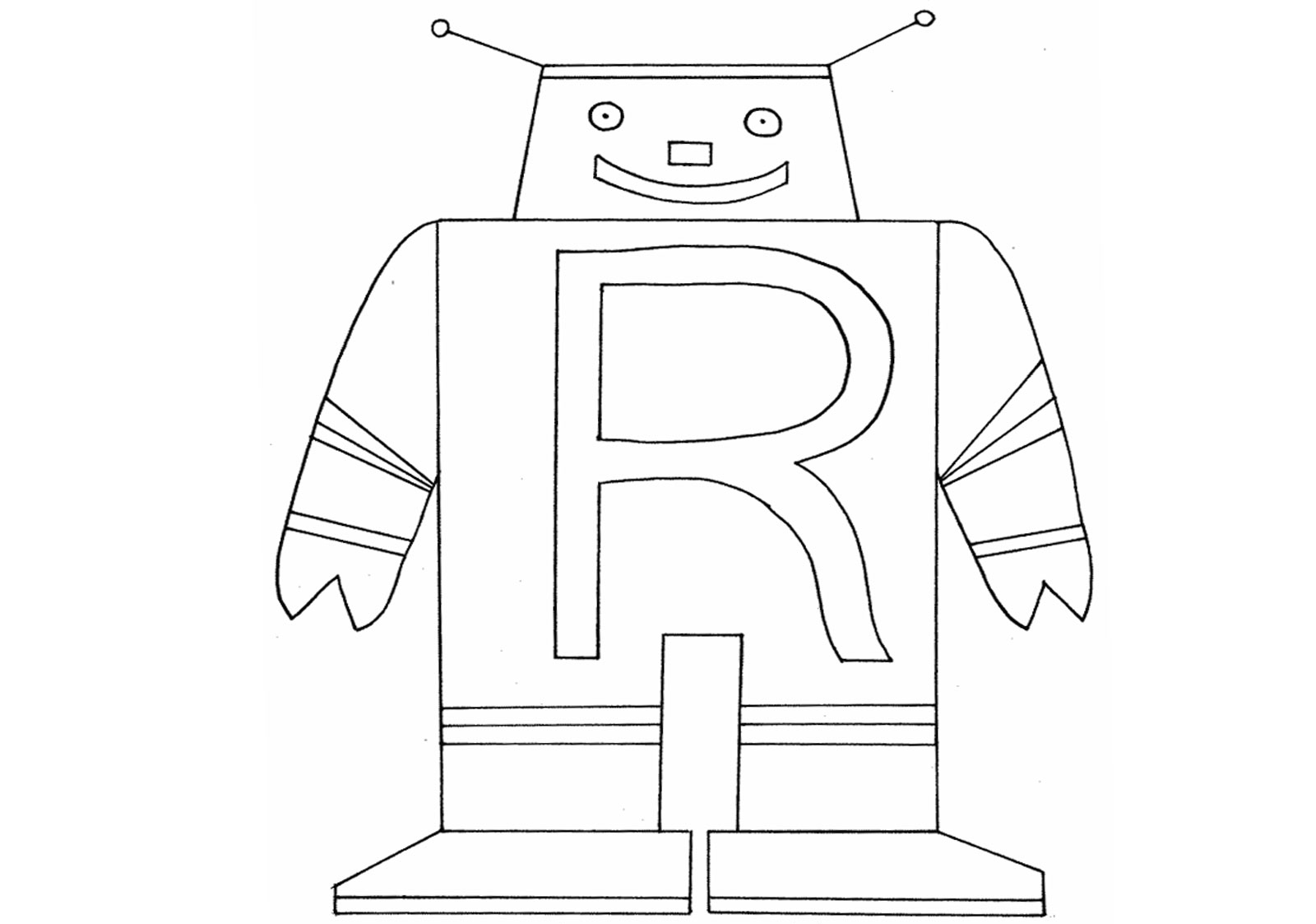 Dessin à colorier: Robot (Personnages) #106717 - Coloriages à Imprimer Gratuits